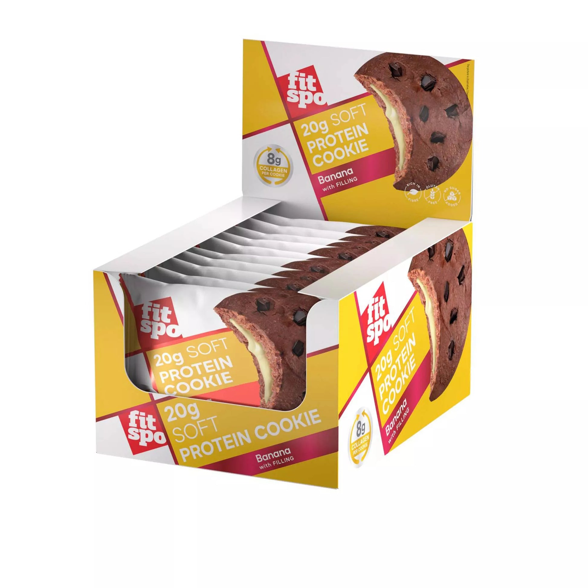 FitSpo Protein Cookie Banana BOX 70 g  x 10