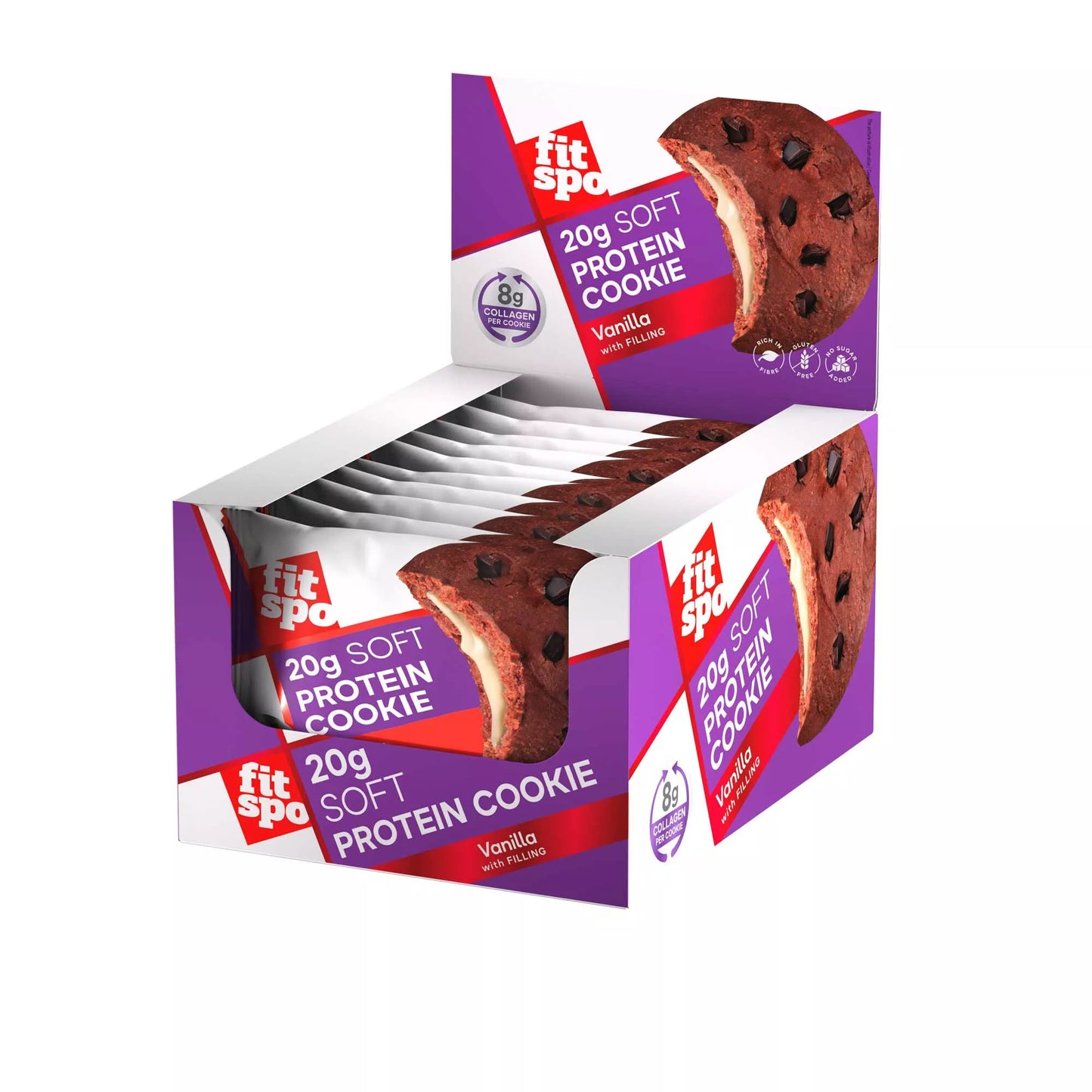 FitSpo Protein Cookie Vanilla BOX 70 g x 10