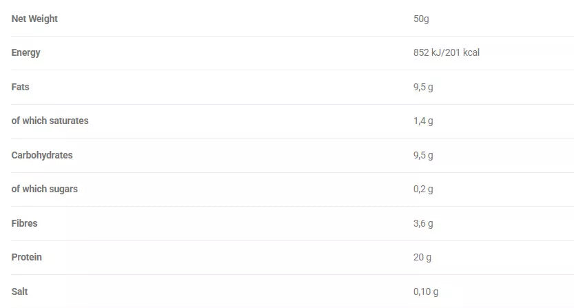FitSpo Slim protein bar Chocolate and Hazelnut BOX 50 g Bx 12