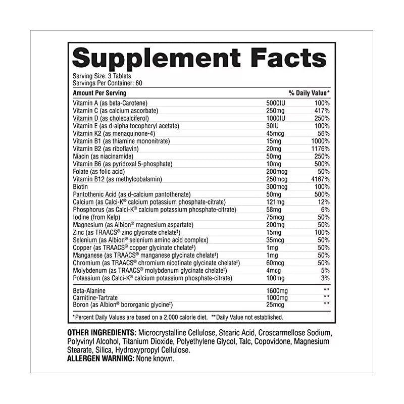 Gaspari Nutrition Anavite Vitamin 180 tabl.