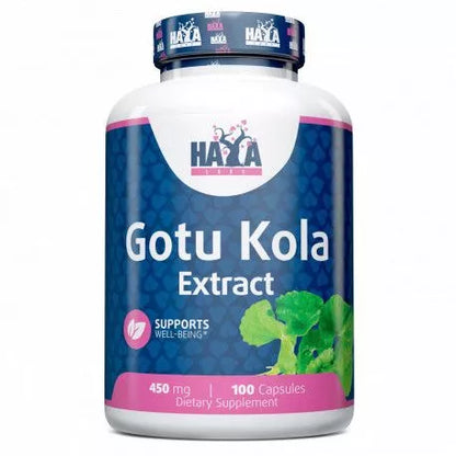 Haya Labs Gotu Kola (Azijinės centelės ekstraktas) 100 kaps.