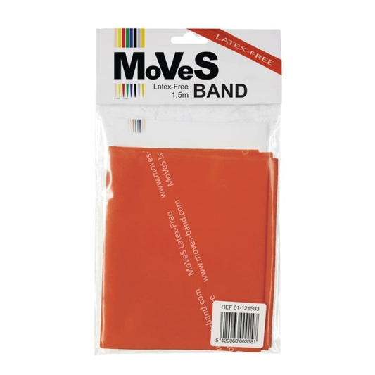 Pasipriešinimo juosta MoVeS Band be latekso. raudona. 1.5 m
