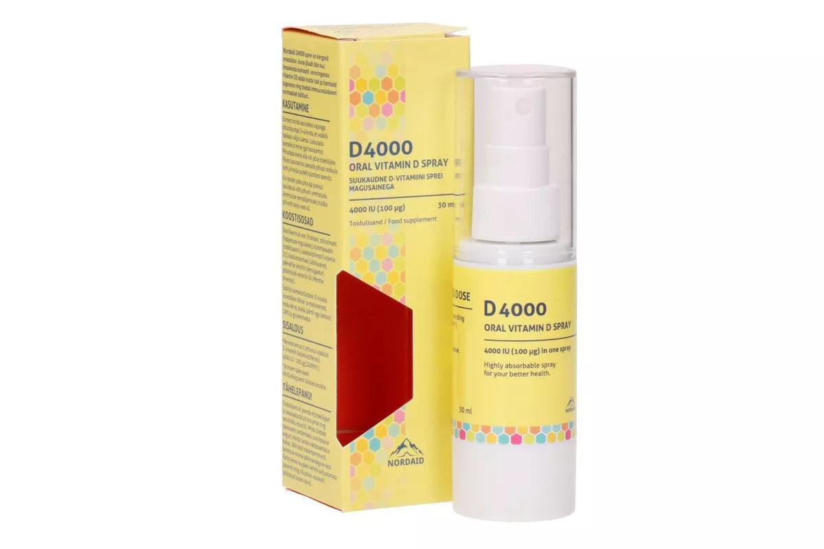 Nordaid Oral Vitamin D4000 purškiamas 30 ml.