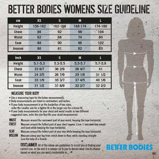 Better Bodies Printed Tights (Black/Pink)