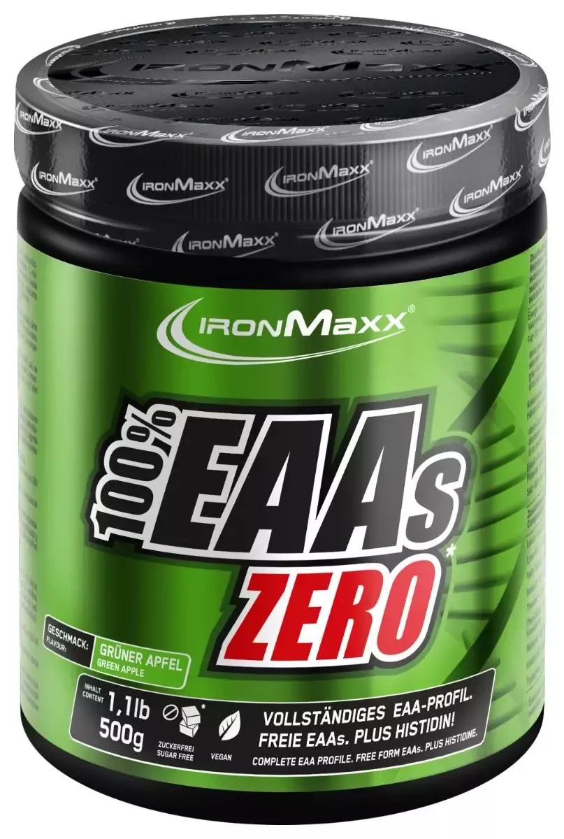 IronMaxx 100% EAAs Zero 500 g.Galioja 2026-03-30