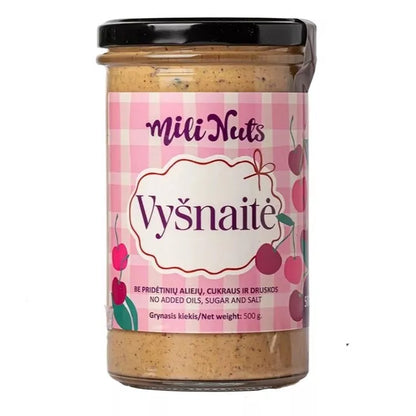 Mili Nuts Cashew Nut Cream with Freeze-Dried Cherries