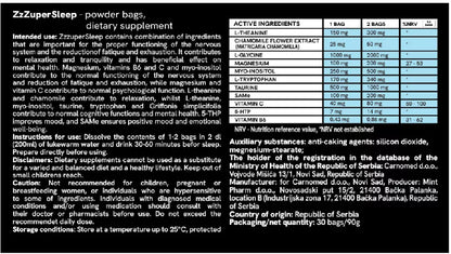 Nutricamed Zzzuper sleep 30 packs