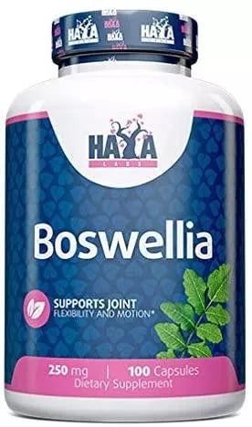 Haya Labs Boswellia (Pluoštinių bosvelijų ekstraktas) 100 kaps.