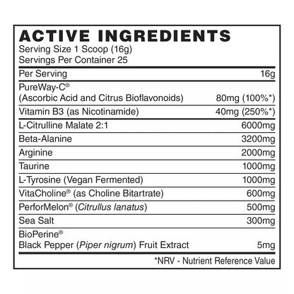 Naughty Boy Pump Pre-Workout 400 g.