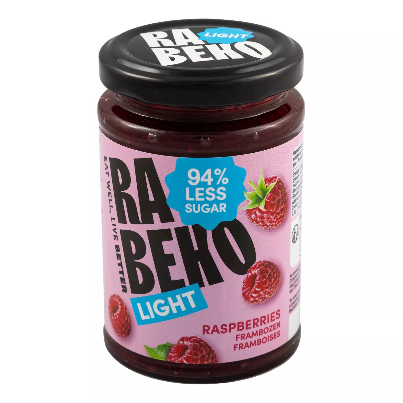Rabeko Light Jam Raspberries 230 g