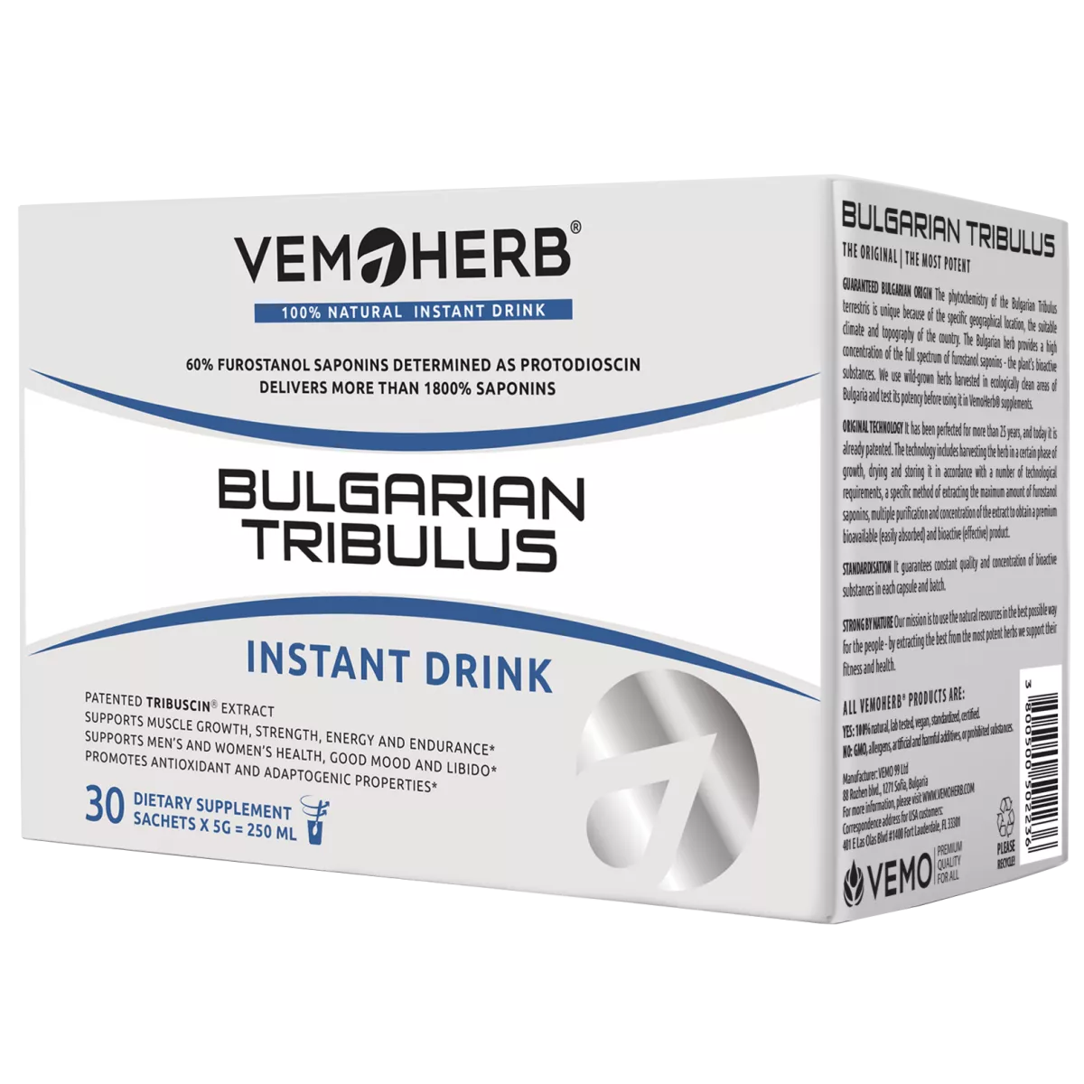 VemoHerb Bulgarian Tribulus 30 pakelių