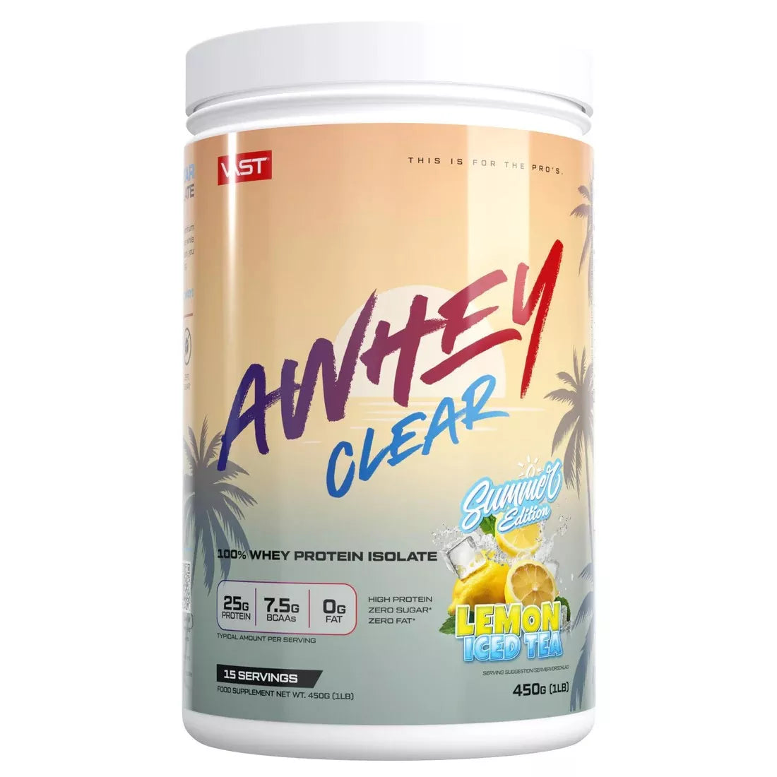 VAST AWHEY CLEAR Whey protein Isolate 450 g