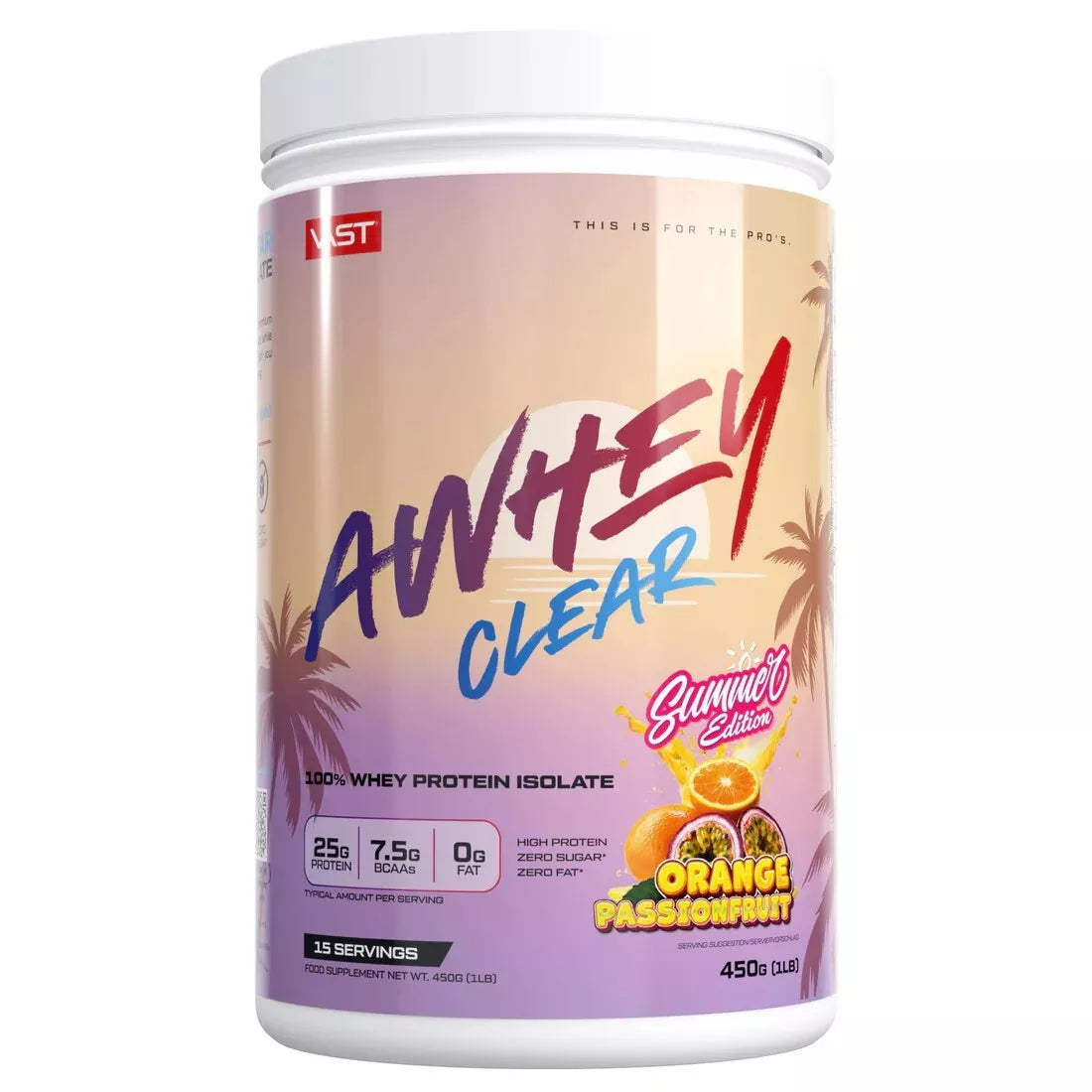 VAST AWHEY CLEAR Whey protein Isolate 450 g