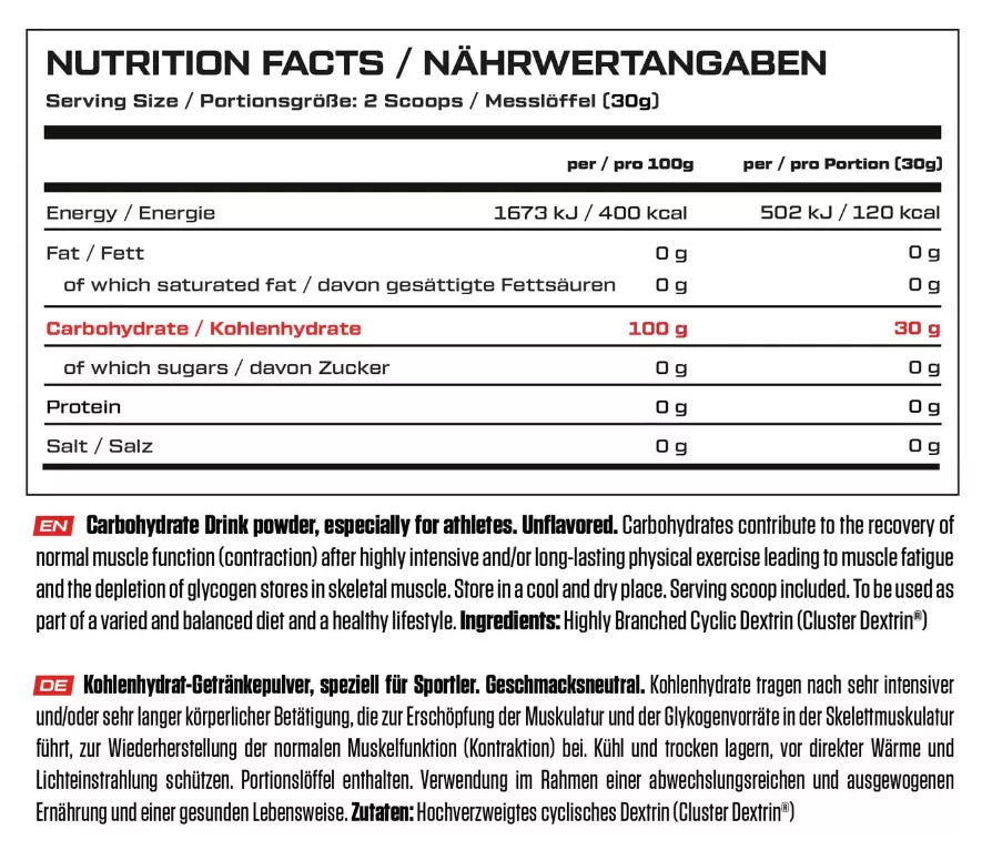 VAST PRO Carbs Cluster Dextrin 900 g