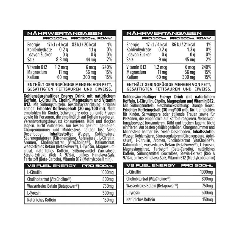 VAST V8 Fuel Energy 500 ml