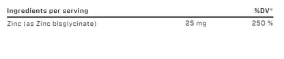 VAST Zinc Bisglycinate 120 Caps
