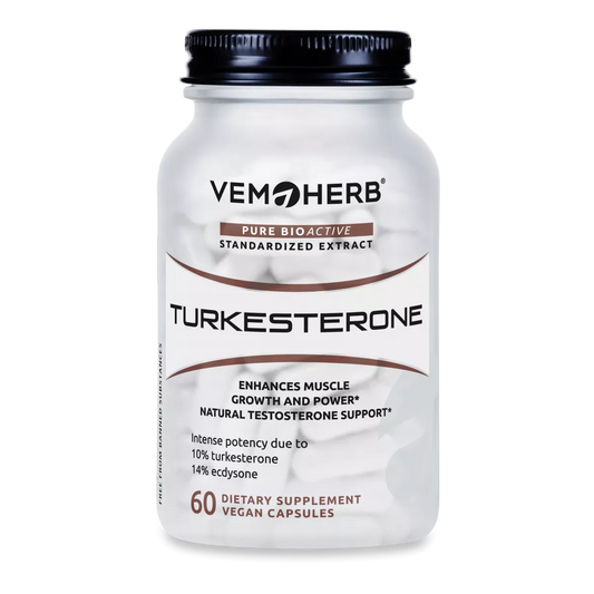 VemoHerb Turkesterone (Ajuga turkestanica ekstraktas) 60 kaps.